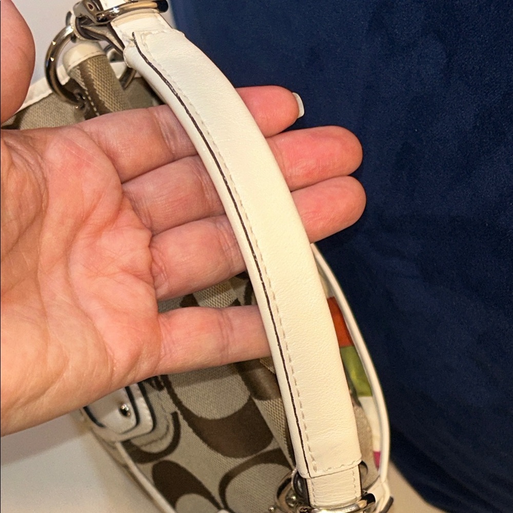 Coach Willis 70th Anniversary Signature Legacy Chalk White Leather Satchel - Picture 9 of 17